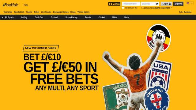 Betfair Casino casino screenshot