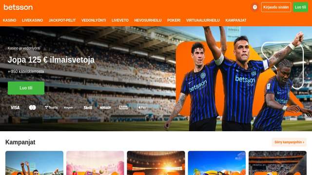 Betsson Casino casino screenshot